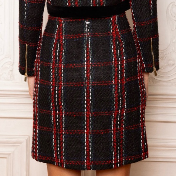 Ivy City Reagan Skirt in Deep Navy Plaid - Sz Small - Picture 6 of 6